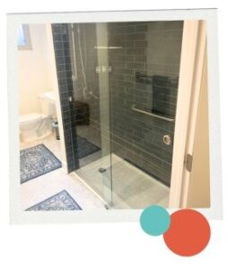 A more accessible bathroom renovation for a teenager with disabilities made possible through the Denver Mill Levy Program