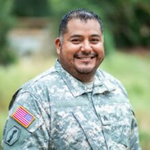 Man in military uniform