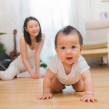 Baby crawling